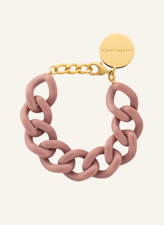 VANESSA BARONI Armband FLAT CHAIN BRACELET MOCHA MOUSE by GLAMBOU GOLD