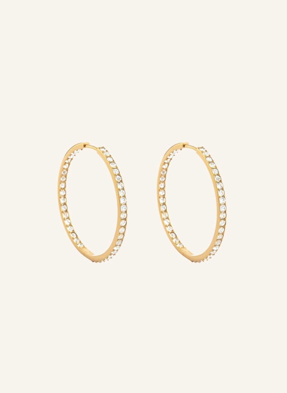 Pompidou Ohrringe LILLIAN MAXI PAVé by GLAMBOU GOLD