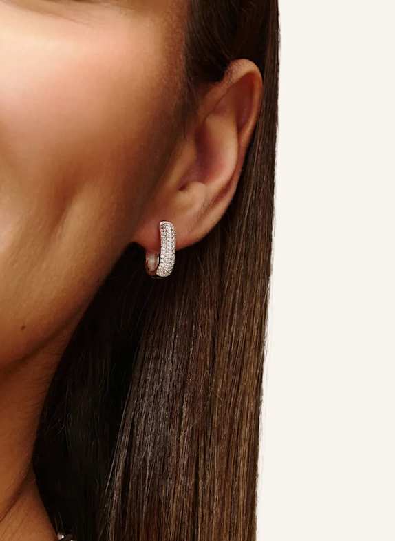 Pompidou Ohrringe CHLOE MINI PAVé by GLAMBOU SILBER