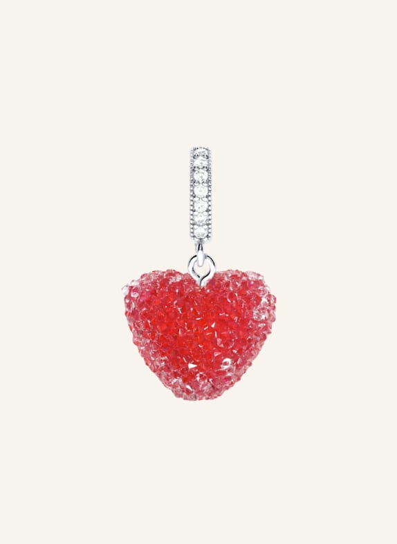 CRYSTAL HAZE Anhänger JELLY HEART ROUGE PAVE by GLAMBOU SILBER