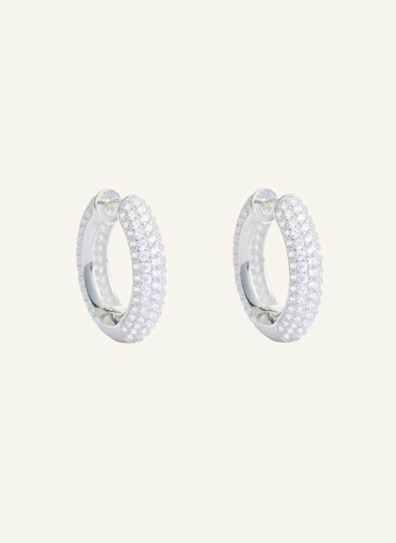 OHH LUILU Creolen DISCO HOOPS MAXI  by GLAMBOU SILBER