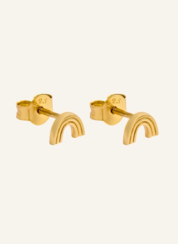 OHH LUILU Ohrstecker GOLDEN RAINBOW STUDS by GLAMBOU GOLD