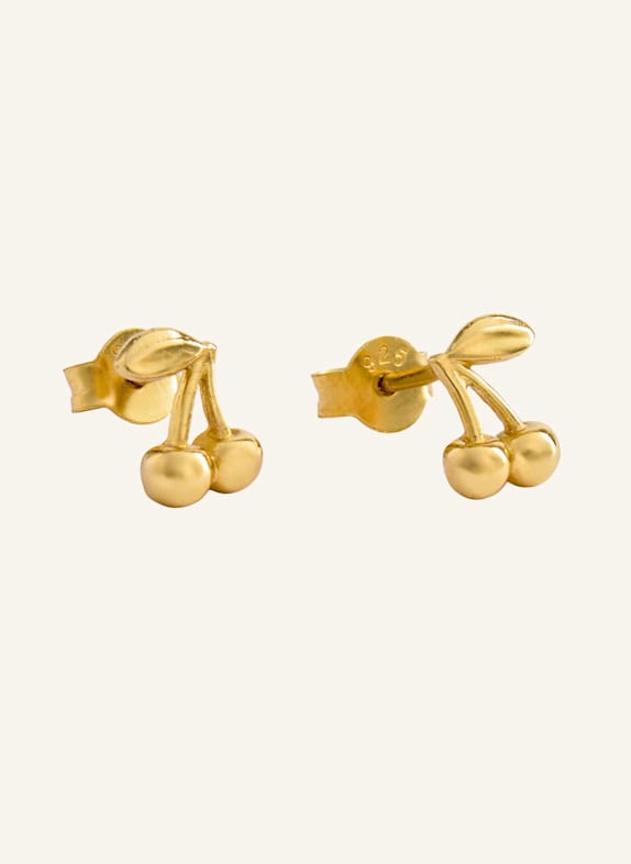 OHH LUILU Ohrstecker CHERRY STUDS by GLAMBOU GOLD
