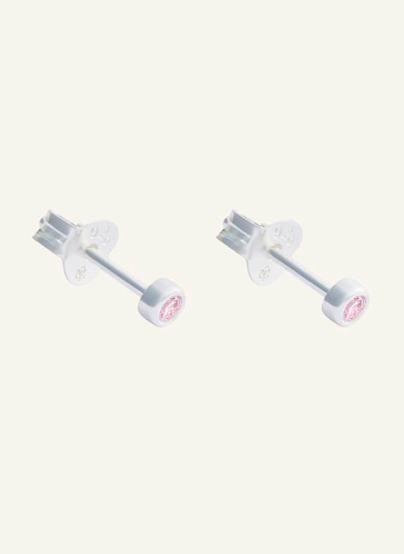OHH LUILU Ohrstecker CRYSTAL STUDS PINK by GLAMBOU SILBER