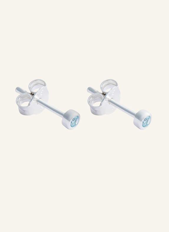 OHH LUILU Ohrstecker CRYSTAL STUDS AQUAMARINE by GLAMBOU SILBER