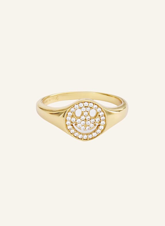 OHH LUILU Ring SMILEY RING by GLAMBOU GOLD