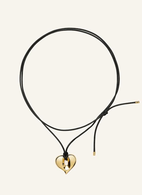 MISSOMA Ketten MOLTEN HEART PENDANT CORD NECKLACE by GLAMBOU GOLD