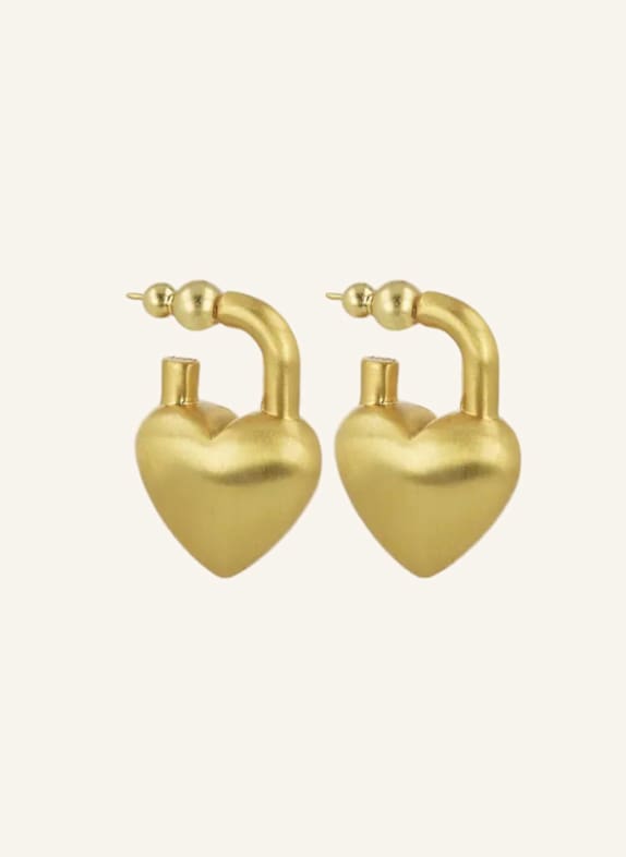LOTT.gioielli Ohrhänger CL EARRING LOCK HEART S GOLD by GLAMBOU GOLD