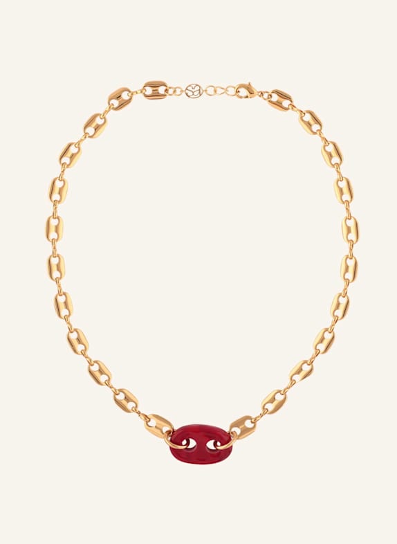 sandralexandra Ketten MARINER GLASS LINK RED by GLAMBOU GOLD