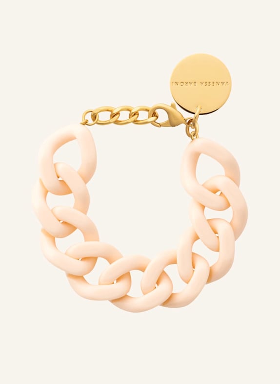 VANESSA BARONI Armbänder FLAT CHAIN BRACELET LATTE by GLAMBOU GOLD