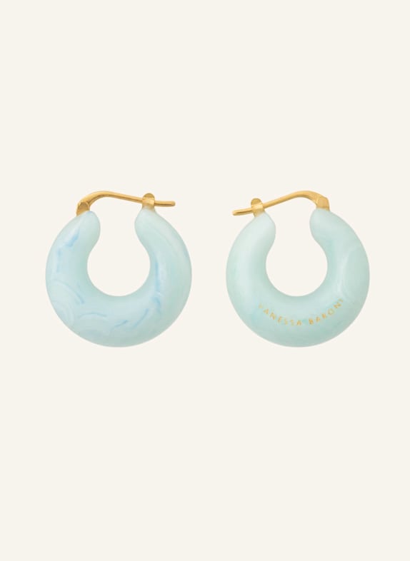 VANESSA BARONI Creolen CIRCLET EARRING CLOUD MARBLE by GLAMBOU GOLD