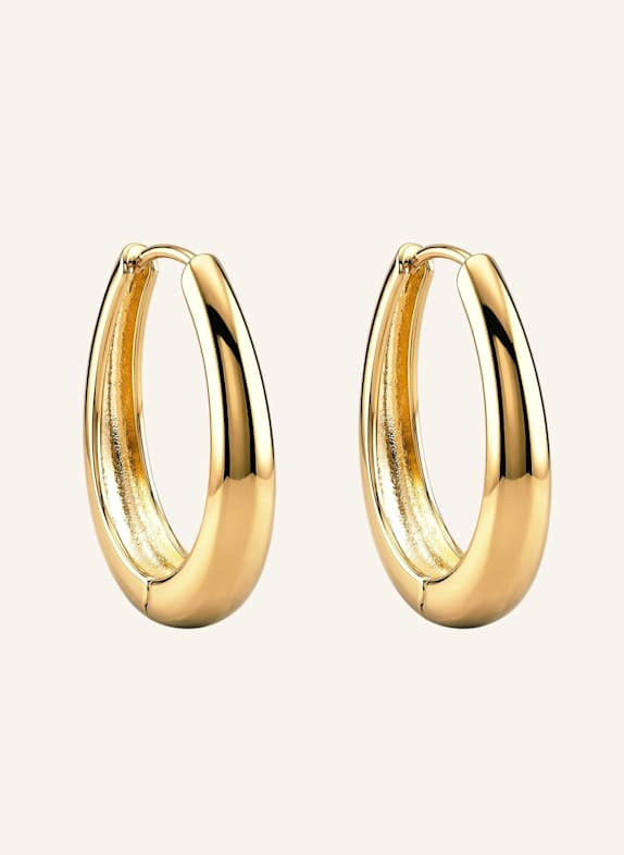 Pompidou Creolen DIVINE OVAL HOOPS by GLAMBOU GOLD