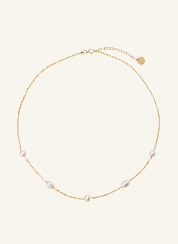 Pompidou Halsketten AURELIA PEARL by GLAMBOU GOLD