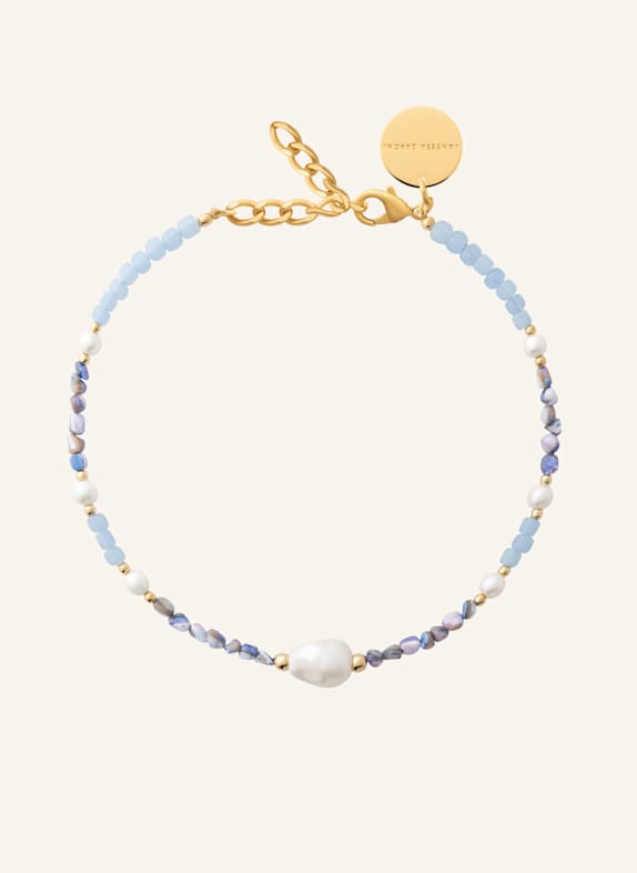 VANESSA BARONI Halsketten SHORE NECKLACE BLUE by GLAMBOU GOLD