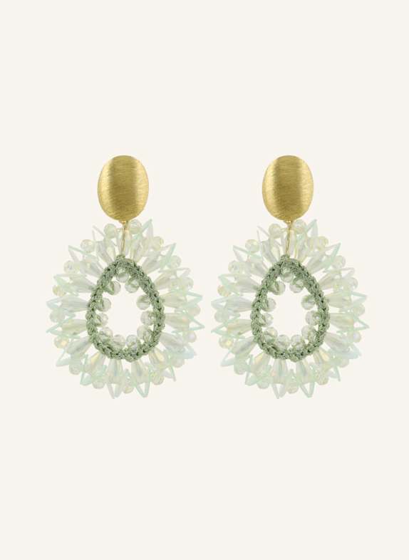 LOTT.gioielli Ohrhänger ROBIN CE SI DROP CRYSTAL S WITH SEQUINS by GLAMBOU GOLD