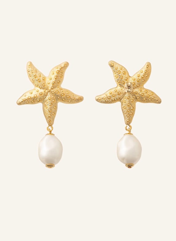 VANESSA BARONI Ohrhänger STARFISH PEARL EARRING GOLD by GLAMBOU GOLD