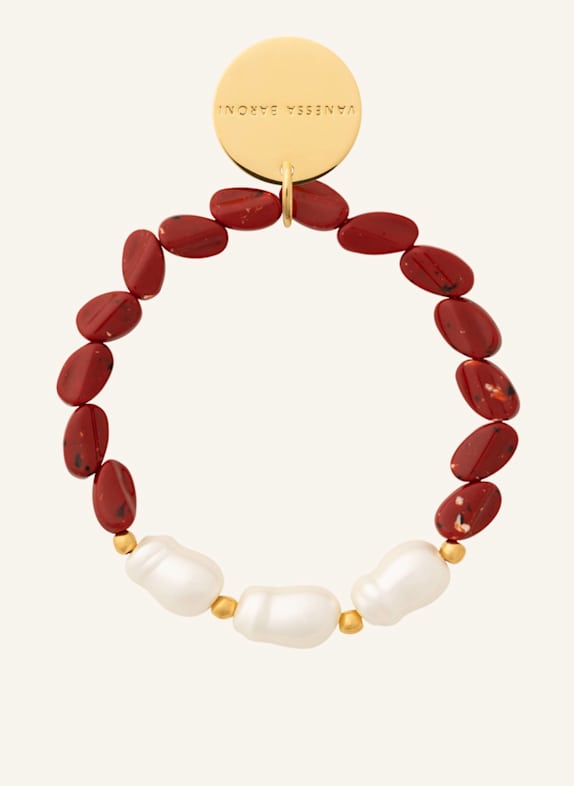 VANESSA BARONI Armbänder BEACH ORGANIC FLEX BRACELET CORAL by GLAMBOU GOLD