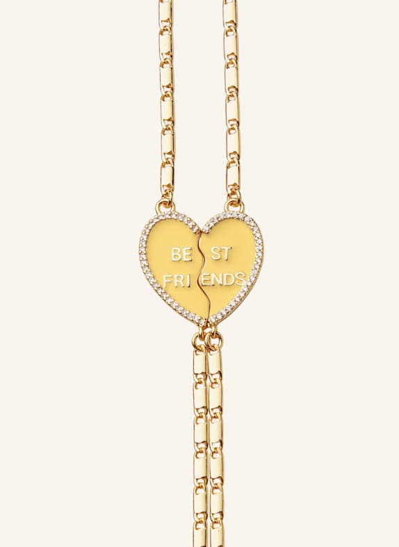 CRYSTAL HAZE Armbänder BEST FRIEND BRACELET BUTTER YELLOW by GLAMBOU GOLD