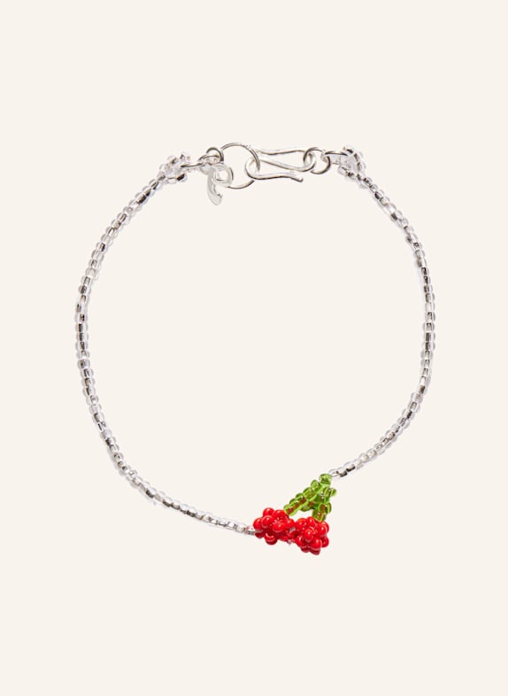 pura utz Armbänder MINI SILVER CHERRY BRACELET 19CM by GLAMBOU SILBER