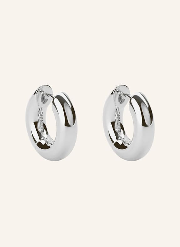 OHH LUILU Creolen MINI SOLID HOOPS by GLAMBOU SILBER