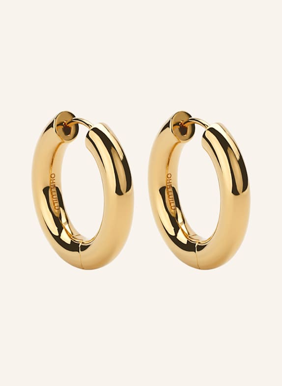 OHH LUILU Creolen MAXI SOLID HOOPS by GLAMBOU GOLD