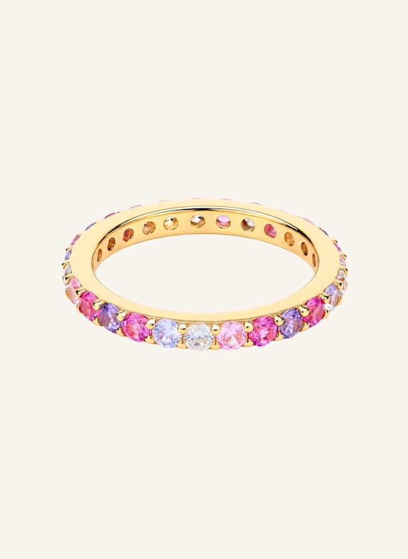OHH LUILU Ringe TENNIS SUNSET PINK by GLAMBOU GOLD