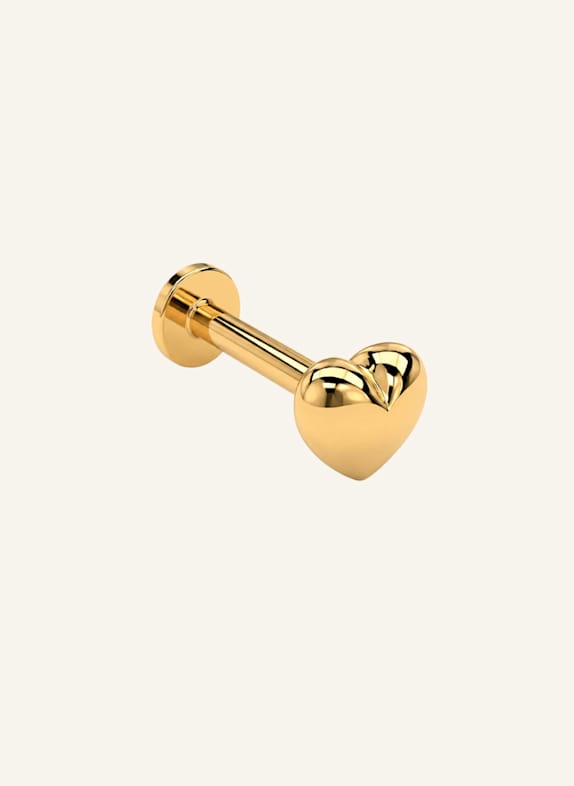 OHH LUILU Ohrstecker GOLD HEART PIERCING by GLAMBOU GOLD