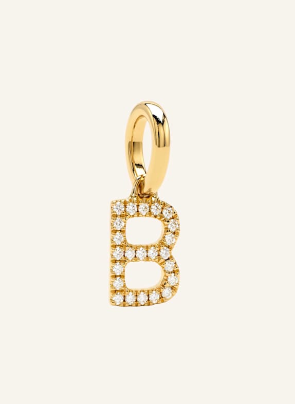 JUULS & KARATS B Buchstabe CHARM 00B by GLAMBOU GOLD