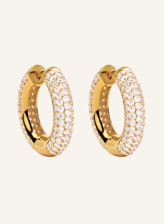 OHH LUILU Creolen MAXI DISCO HOOPS by GLAMBOU GOLD
