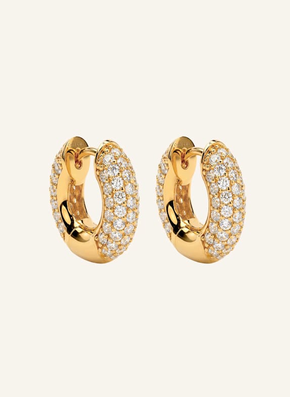 OHH LUILU Creolen MINI DISCO HOOPS by GLAMBOU GOLD