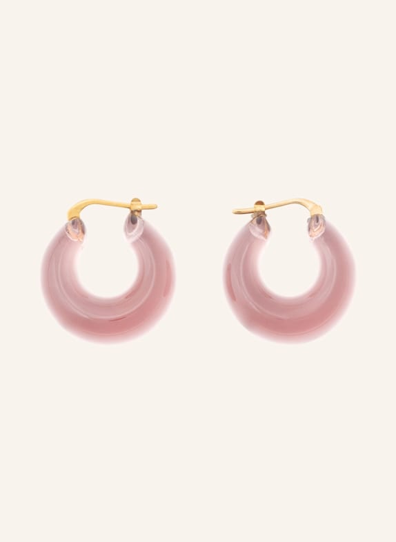 VANESSA BARONI Creolen CIRCLET CLEAR TAUPE by GLAMBOU GOLD