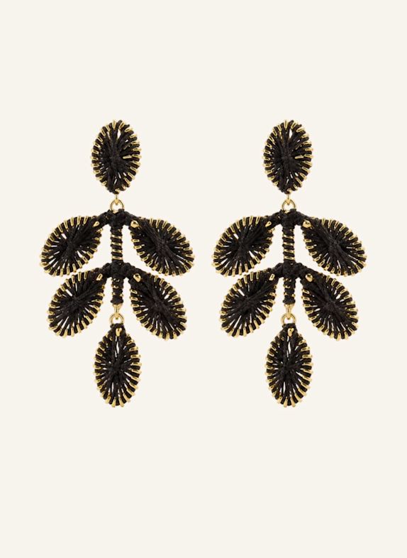 LOTT.gioielli Ohrhänger BEATRICE CE SI FLOWER LEAFS M BROWN by GLAMBOU GOLD