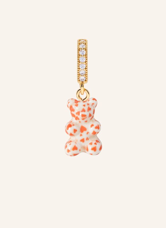 CRYSTAL HAZE Anhänger HEART PATTERNED BEAR by GLAMBOU GOLD