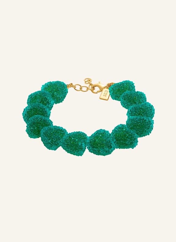 CRYSTAL HAZE Armbänder JELLY HEART CACTUS by GLAMBOU GOLD