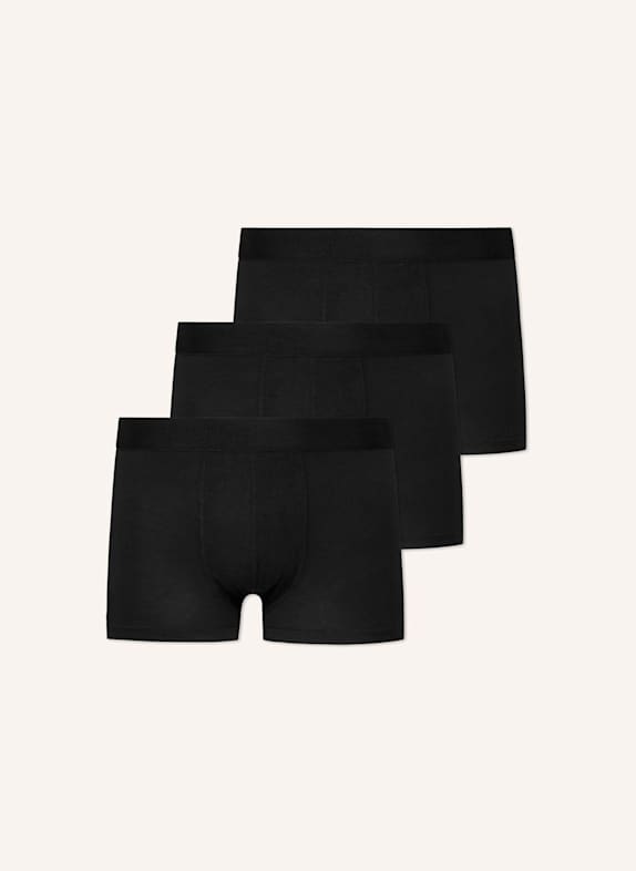 SNOCKS Premium Boxershorts ohne Logo SCHWARZ