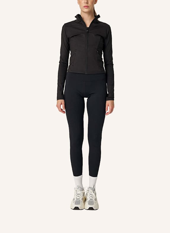 SNOCKS Sportjacke Damen mit Reißverschluss SCHWARZ