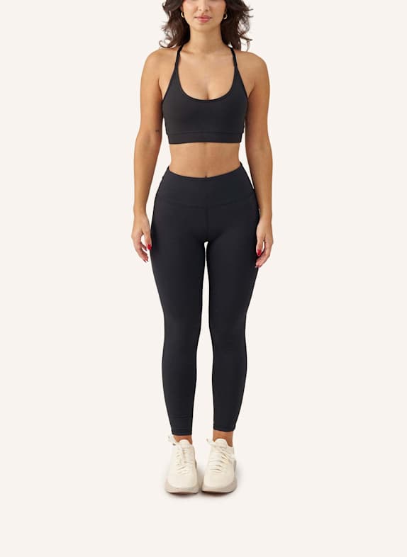SNOCKS Thermoleggings Damen SCHWARZ