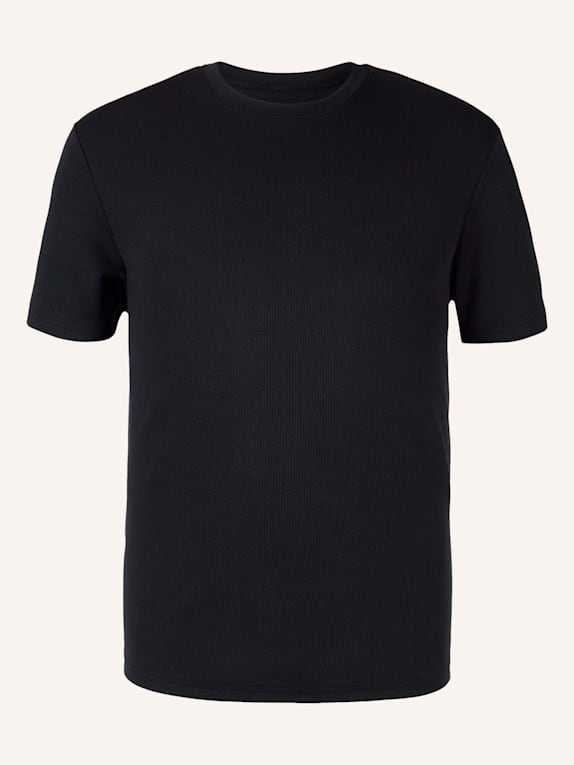 SNOCKS Trainingsshirt Allover Mesh Herren SCHWARZ