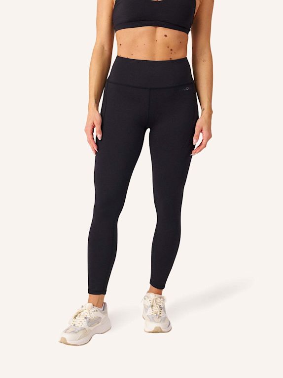 SNOCKS Premium High Waist Leggings mit Taschen SCHWARZ