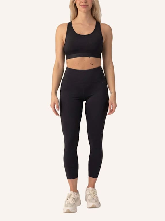 SNOCKS High Waist Leggings 7/8 SCHWARZ