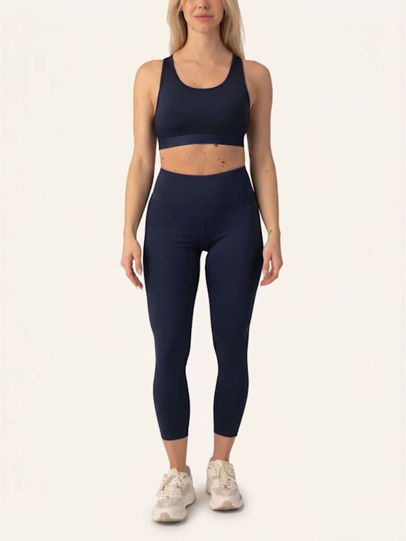 SNOCKS High Waist Leggings 7/8 DUNKELBLAU
