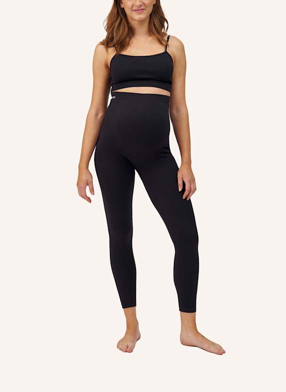 SNOCKS Umstandsleggings Seamless SCHWARZ
