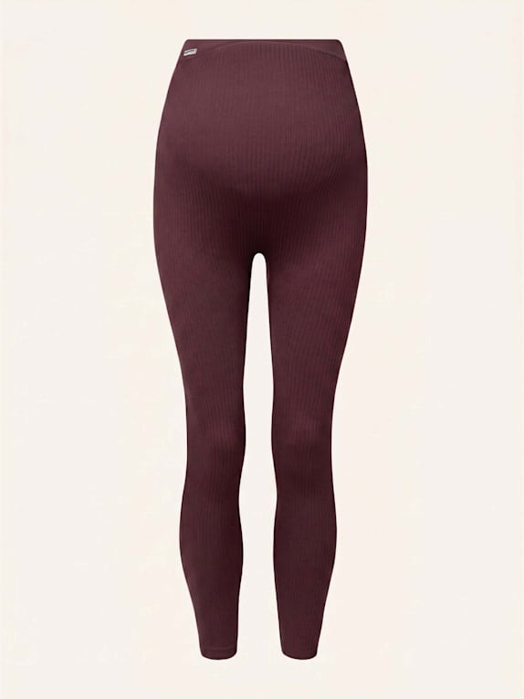 SNOCKS Umstandsleggings Seamless DUNKELROT