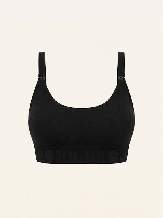 SNOCKS Umstands-BH Seamless SCHWARZ
