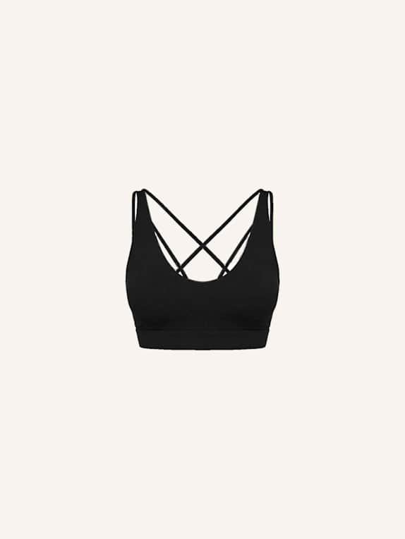 SNOCKS Premium Sport-BH Multi-Strap SCHWARZ