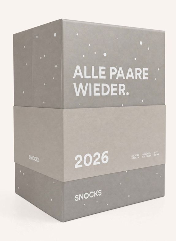 SNOCKS Socken Adventskalender 2026 WEISS