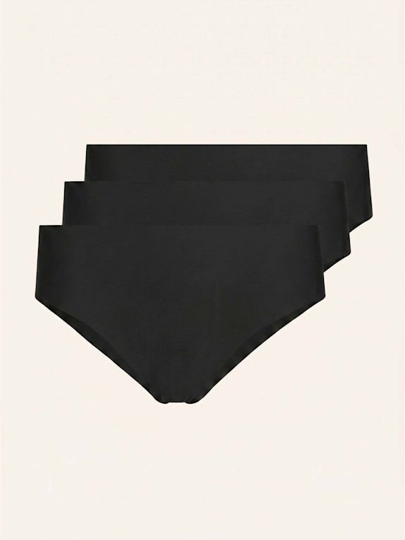 SNOCKS Microfiber High Waist Seamless Hipster SCHWARZ