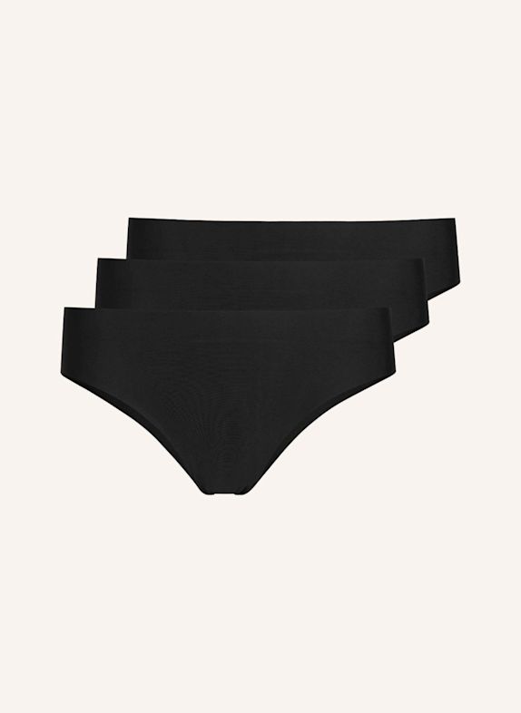 SNOCKS Microfiber Seamless Hipster SCHWARZ