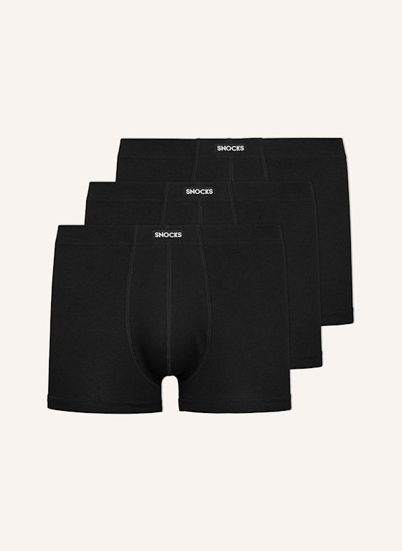 SNOCKS Retro Boxershorts SCHWARZ
