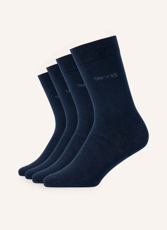 SNOCKS 4er-Pack Socken BLAU